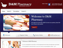 Tablet Screenshot of dandmpharmacy.com